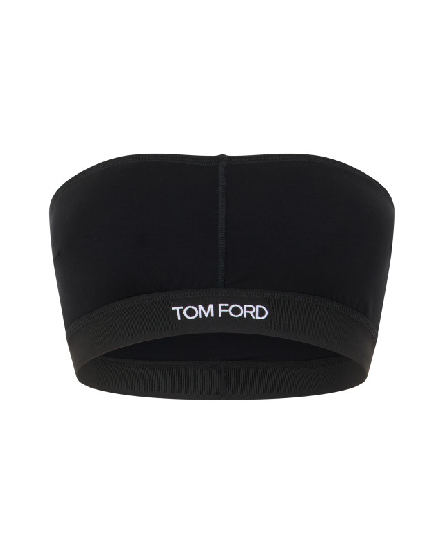 Bra with band and logo