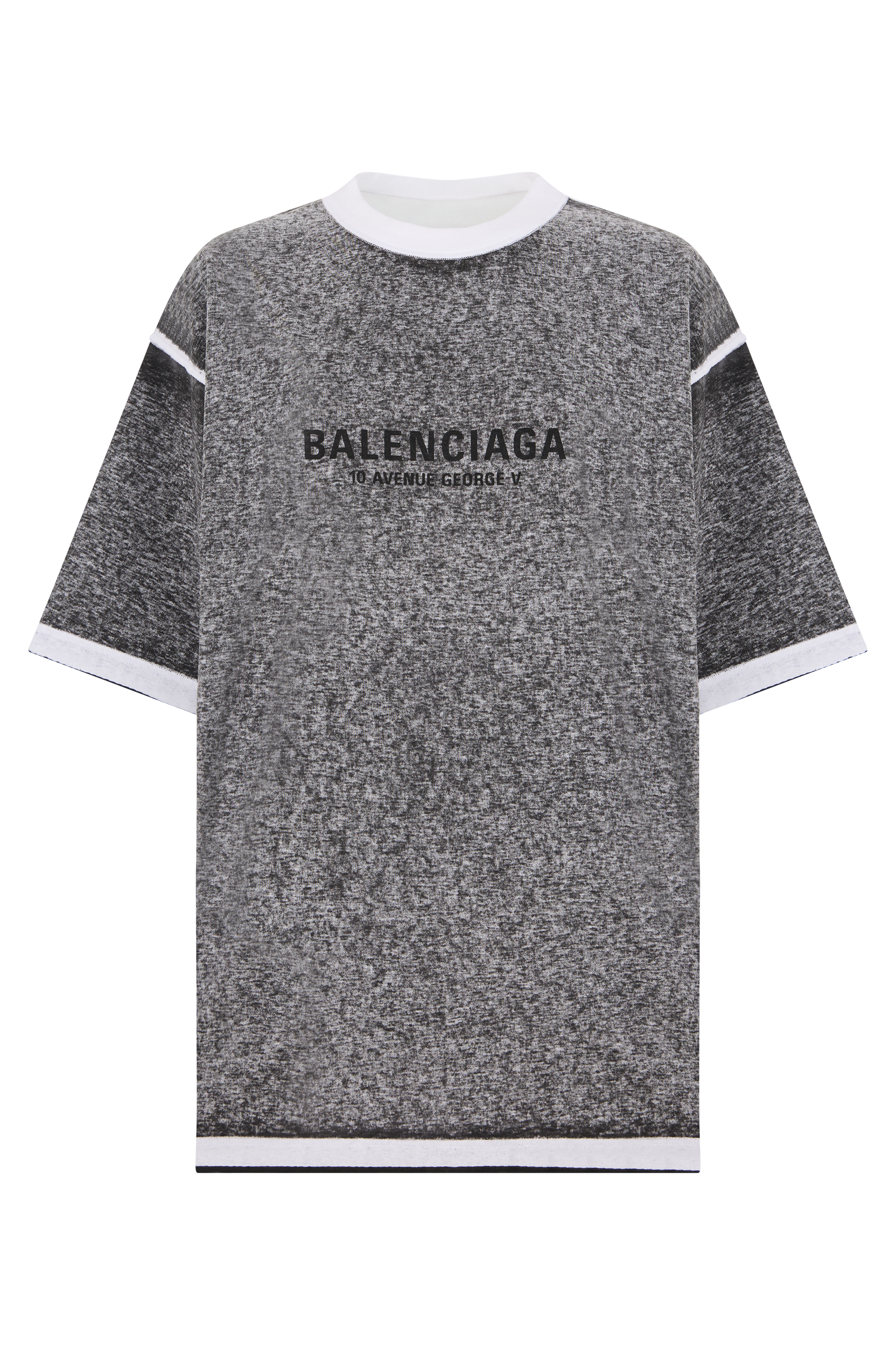 T-shirt with contrast collar