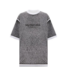 T-shirt with contrast collar
