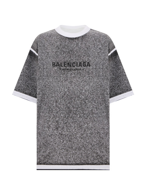 T-shirt with contrast collar