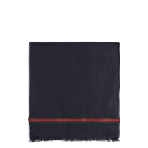 Scarf with fringes and web band