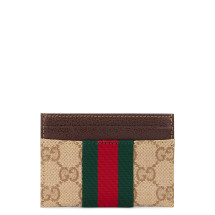 Monogram canvas card holder