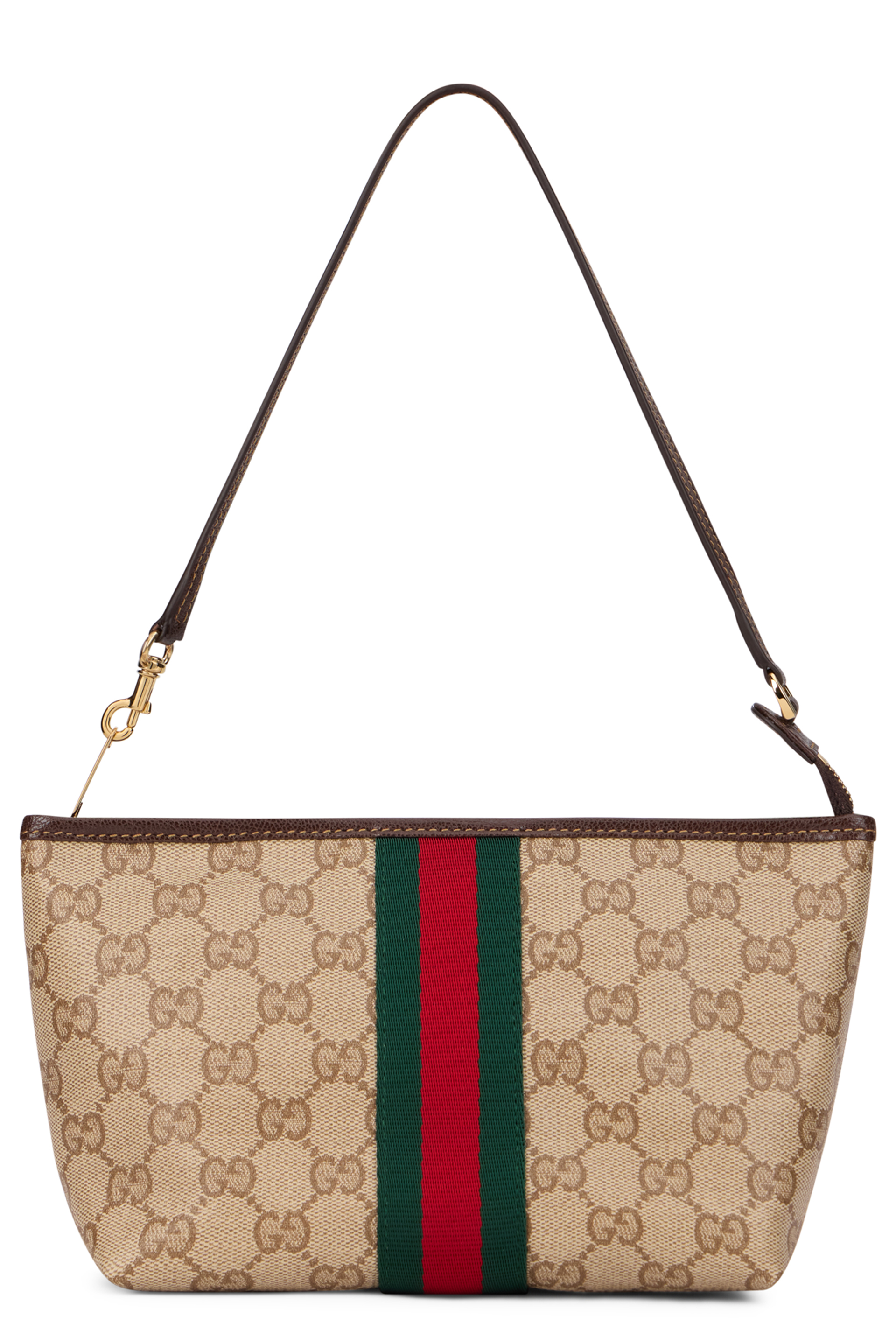 Small hand bag in monogram fabric