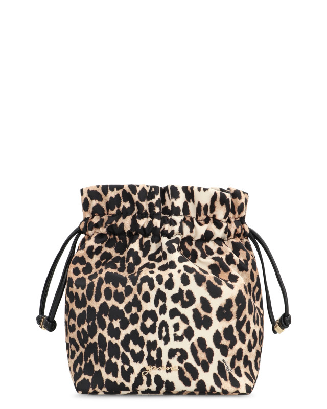 Bucket bag Bou printed in leopard