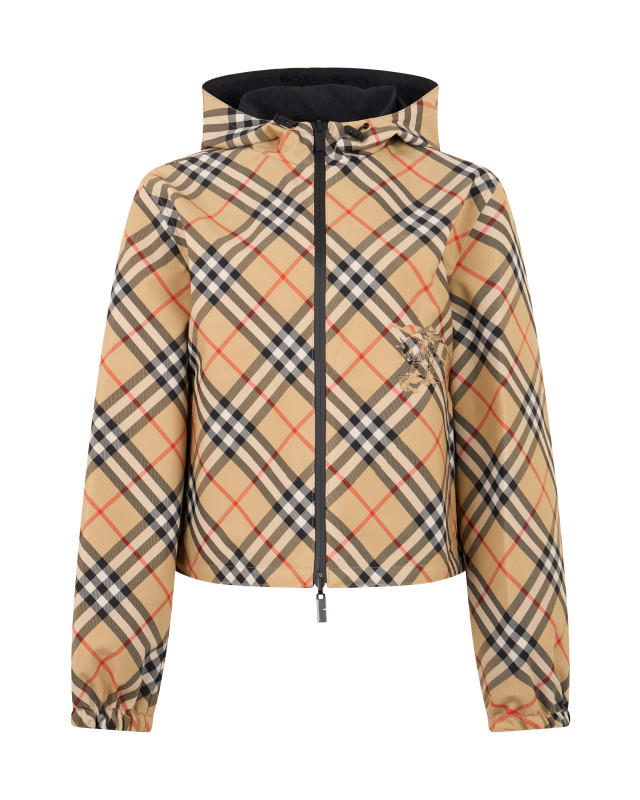 Hooded Jacket in Plaid