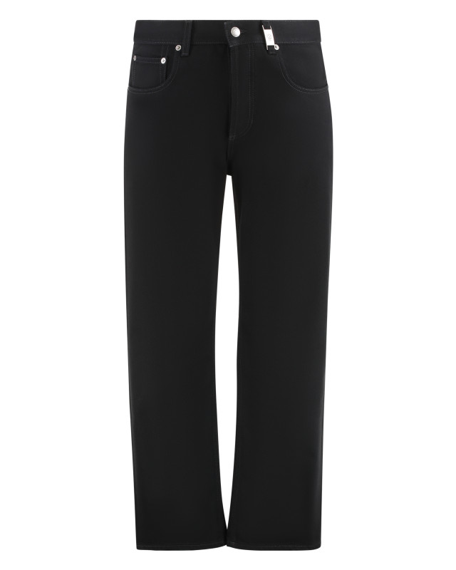 5-pocket straight-leg jeans