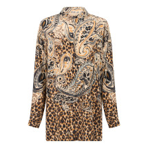 Printed silk blouse