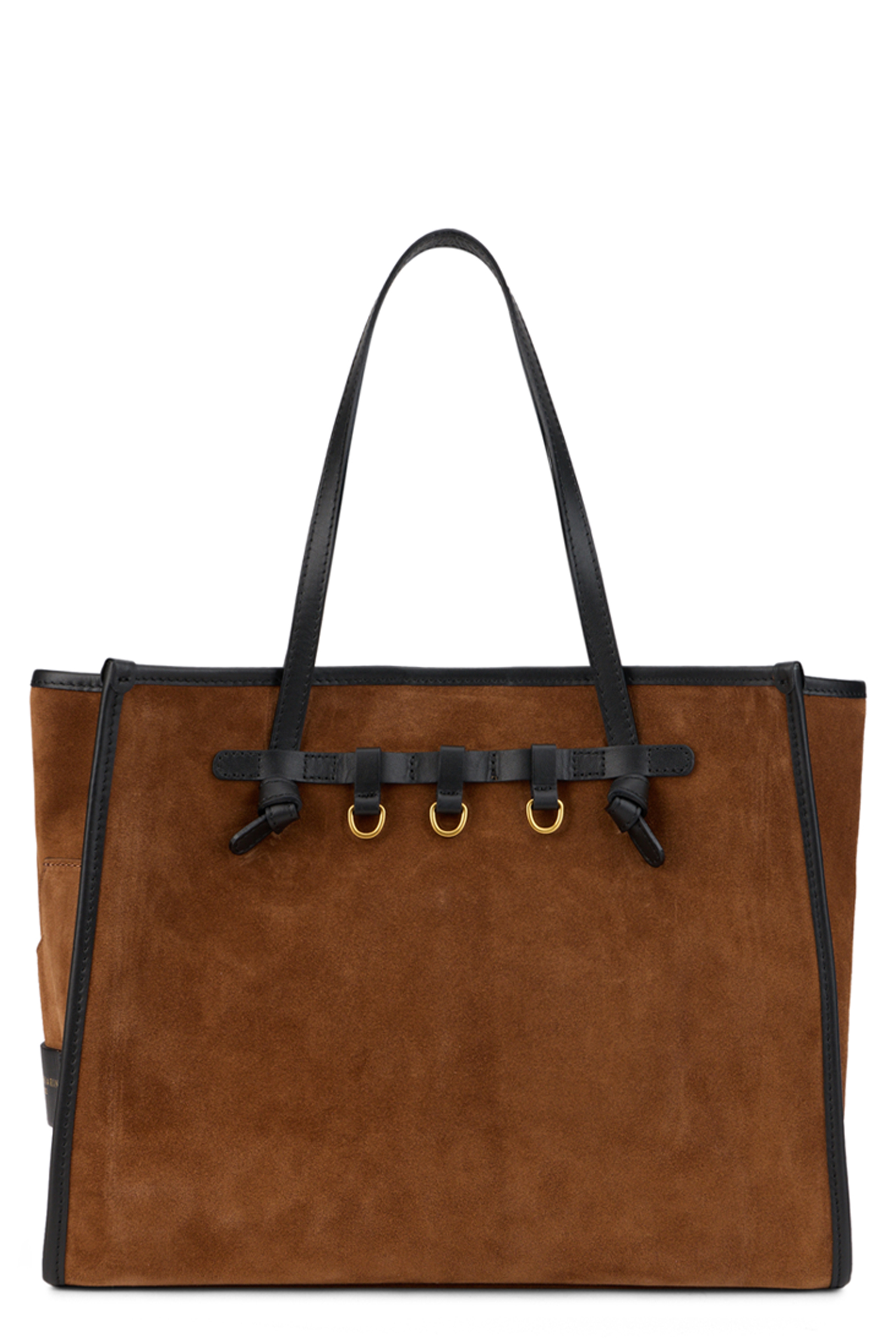 Tote bag in suede leather