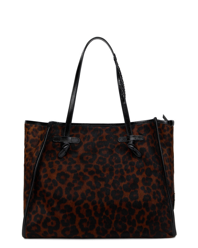 Animal print tote bag