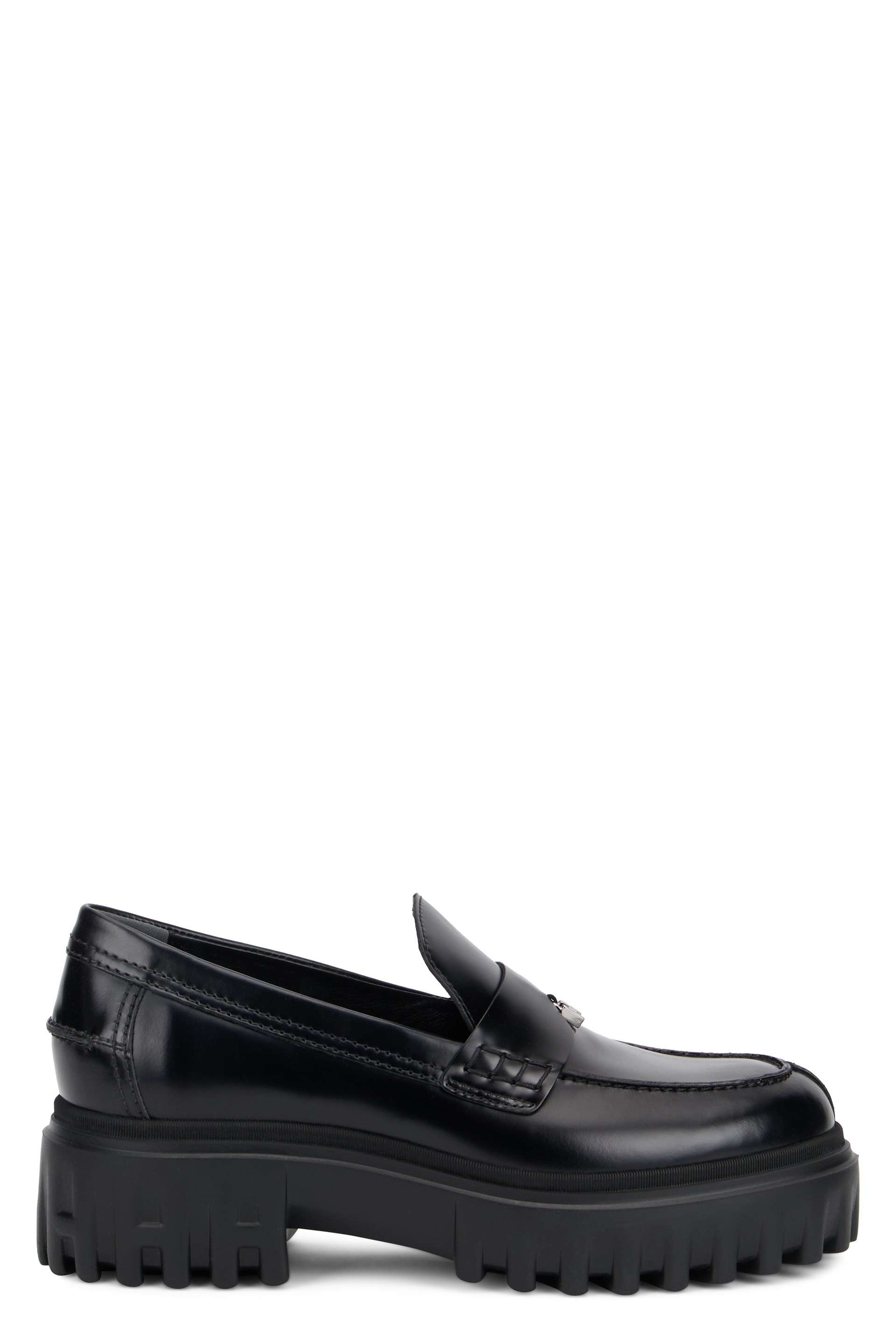 Leather slip-on