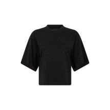 Cotton t-shirt with rhinestones