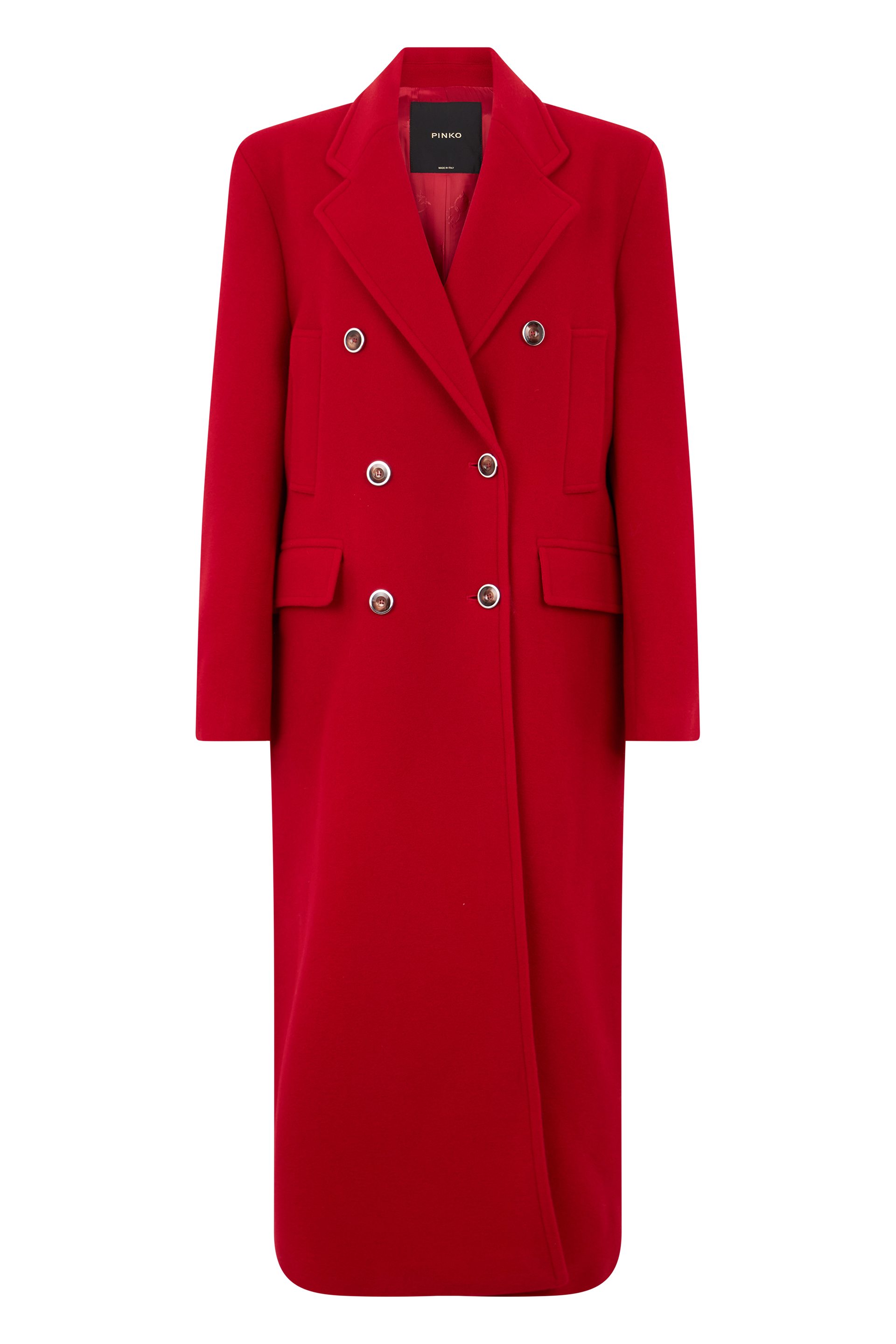 Long double-breasted coat