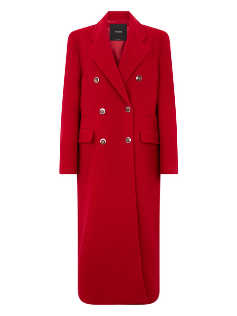 Long double-breasted coat