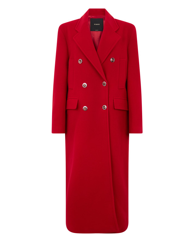 Long double-breasted coat