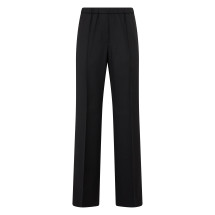 Loose trousers with elastic in the waist