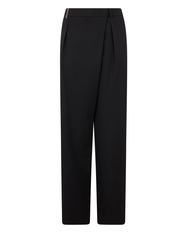 Pants with draping