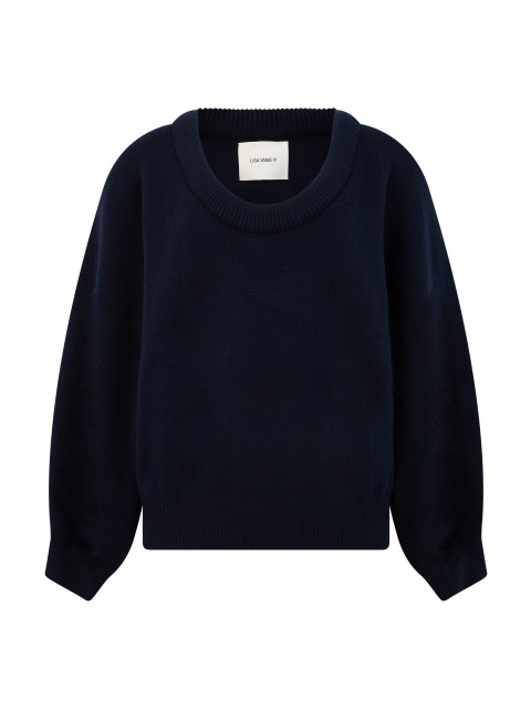 Oversized sweater in cashmere
