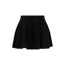 Cashmere knit mini skirt