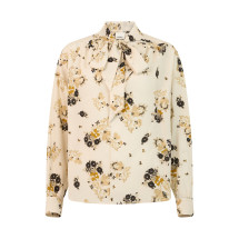 Floral shirt with bow