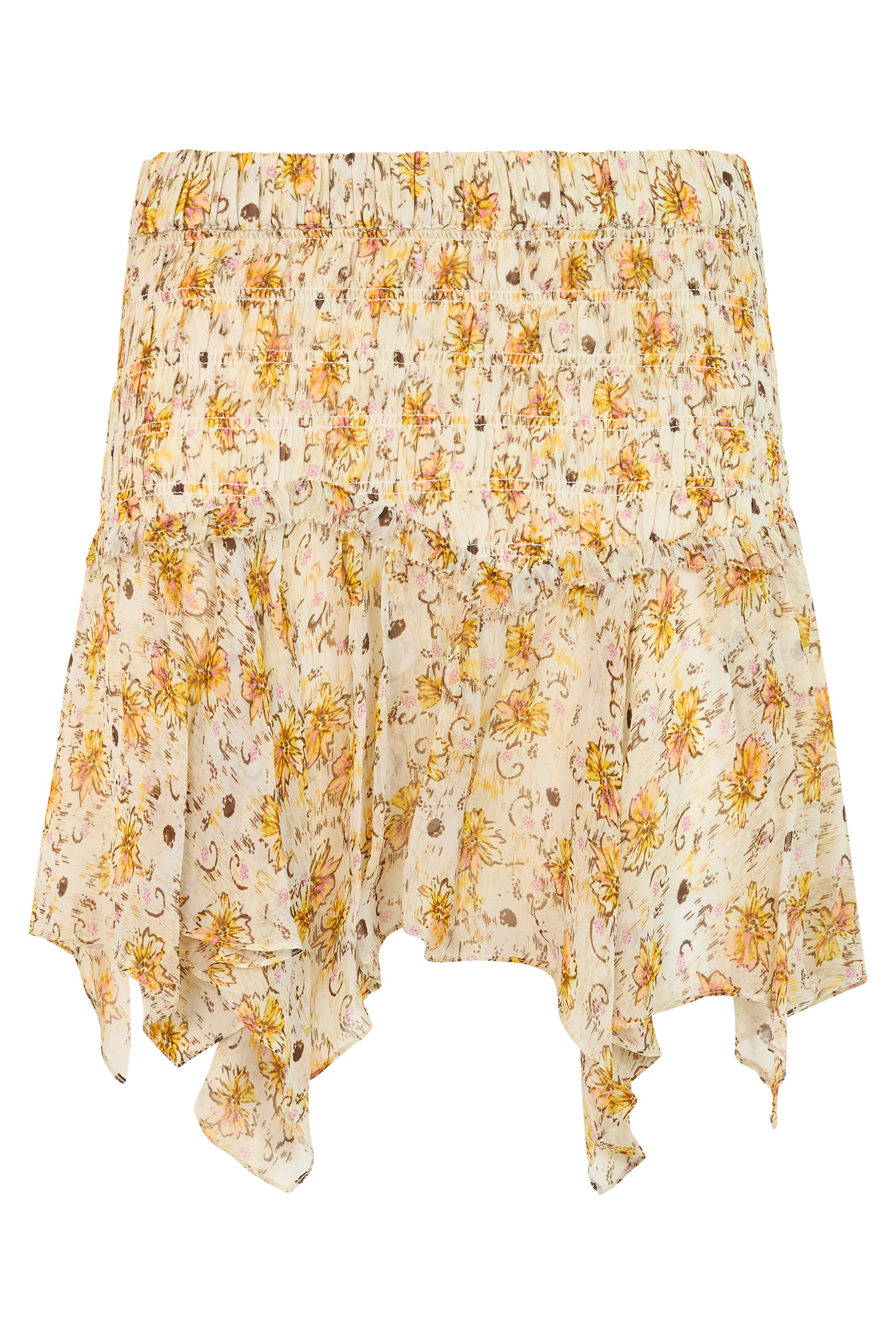 Skirt with floral pattern