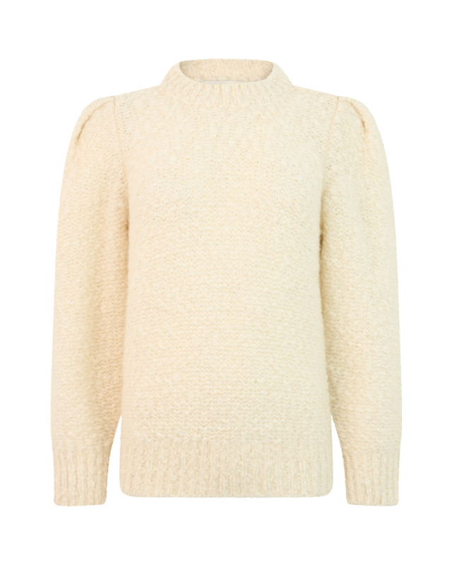 Sweater with balloon sleeves