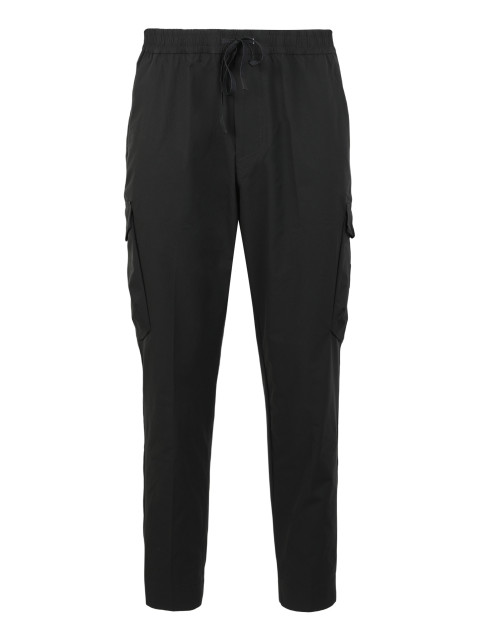 Pants in elastic poplin