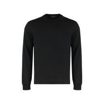Sweater with round neck in wool
