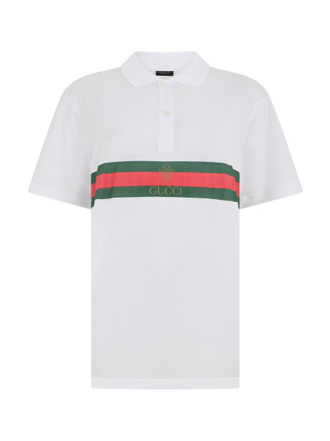 Short-sleeved polo with web band