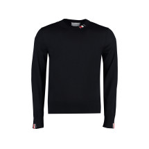 Virgin wool crew-neck sweater