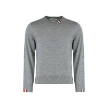 Sweater crew neck in virgin wool
