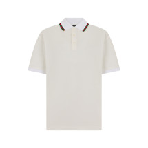 Short-sleeved polo with web band