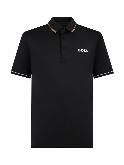 Pique cotton stretch polo