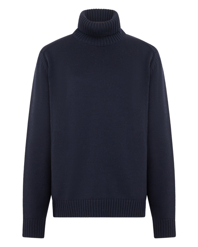 Sweater with high collar