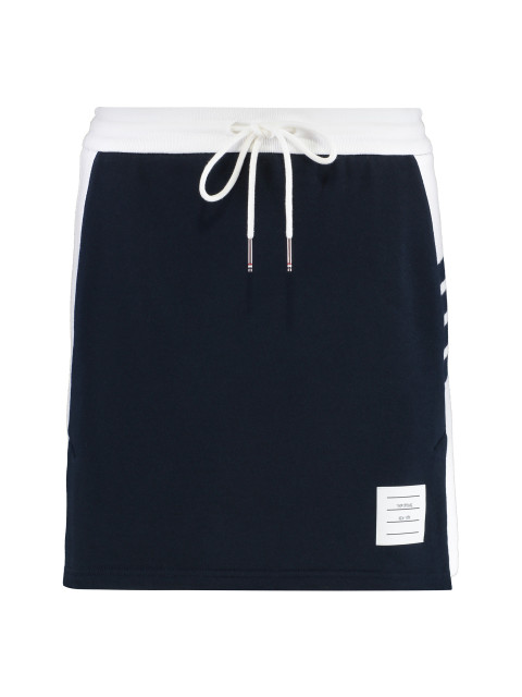 Jersey cotton miniskirt
