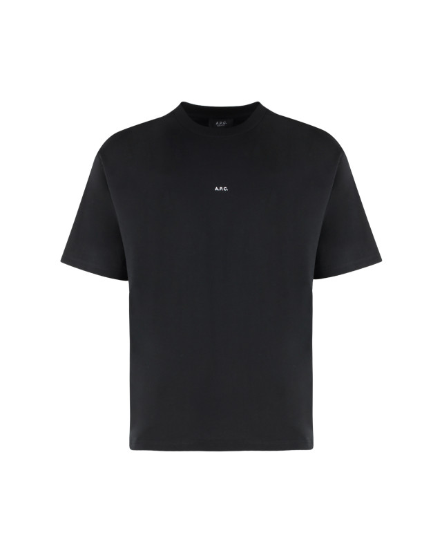 Boxy Micro Logo cotton crew-neck T-shirt