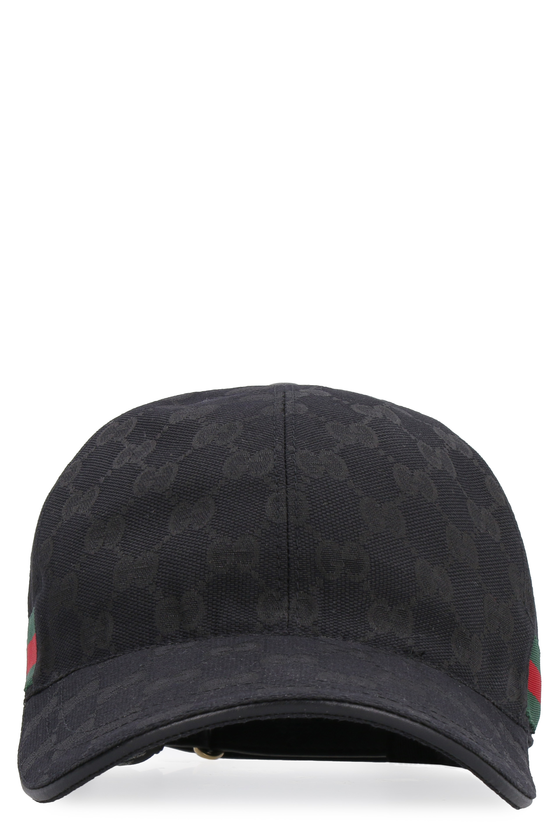 Logo all over baseball cap