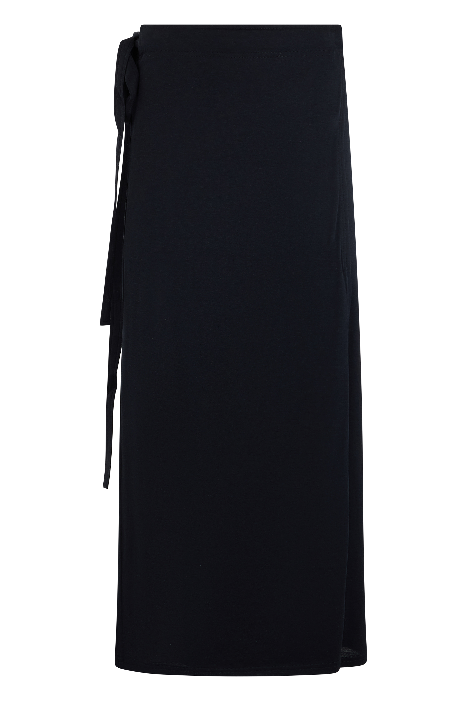 Long skirt with wallet in cotton and silk