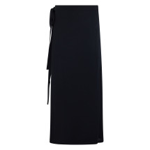 Long skirt with wallet in cotton and silk