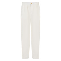 Wide-leg pants with elastic waistband