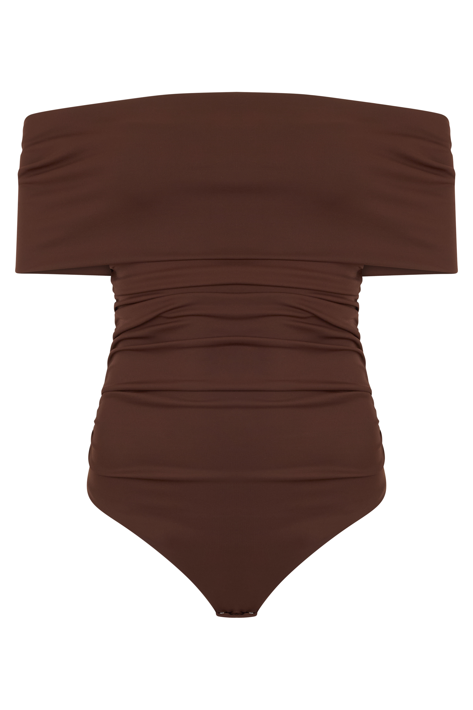 Body in stretch jersey with Ruffled Details