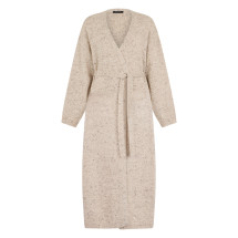 Long cardigan with belt