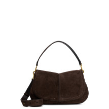 Suede shoulder bag