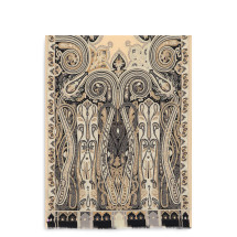 Scarf with paisley print