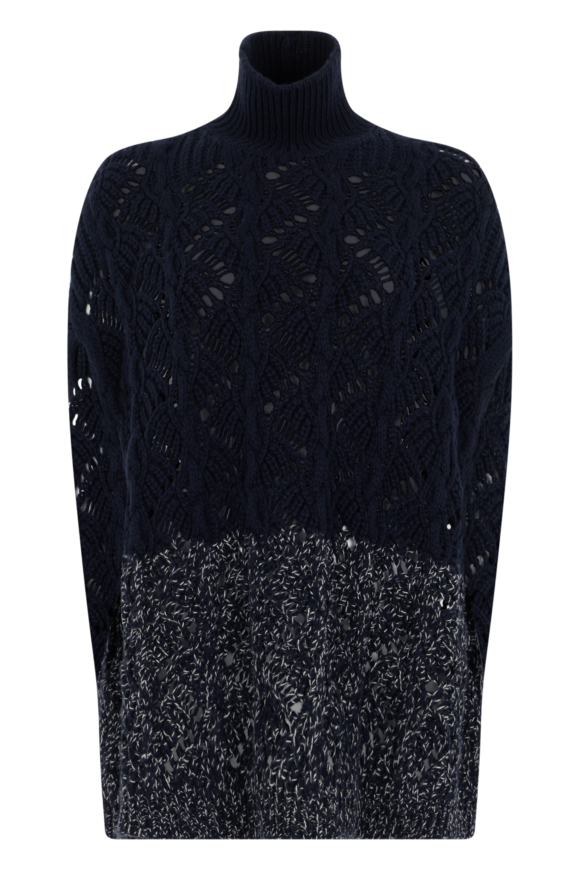 Sweater with high collar