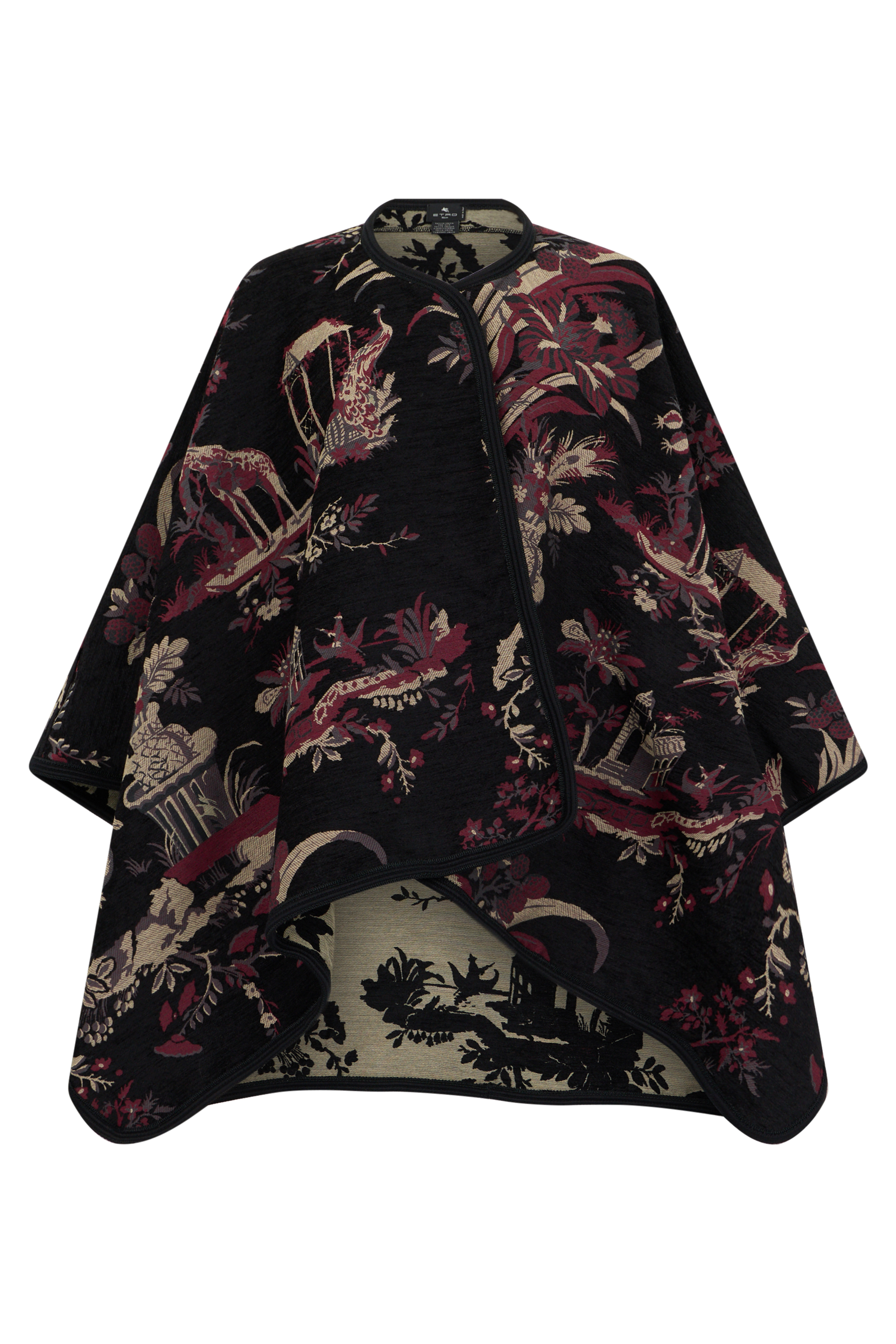 Cape with paisley pattern