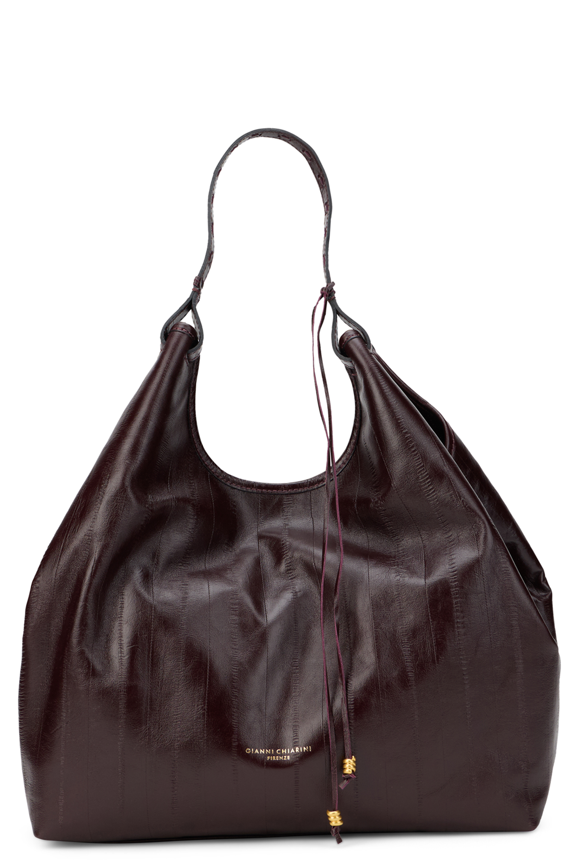 Leather tote bag
