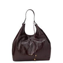 Leather tote bag