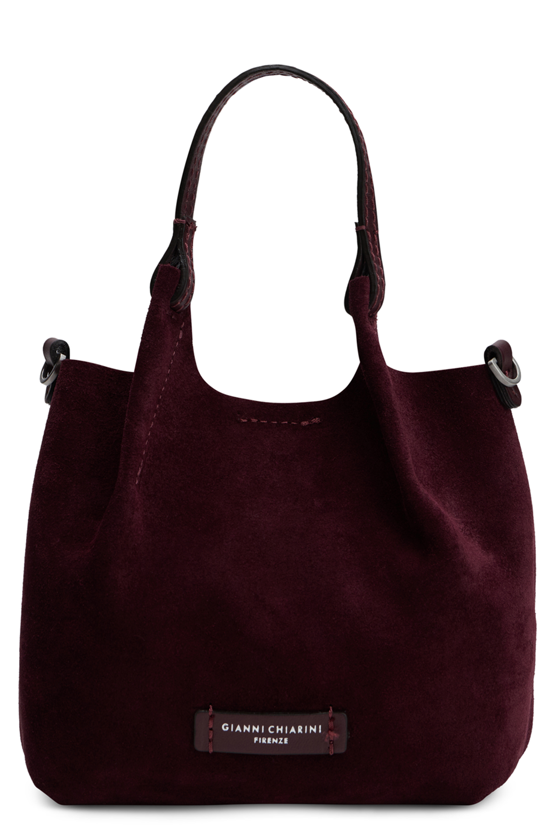 Suede shoulder bag