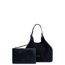 Shoulder bag with matching clutch