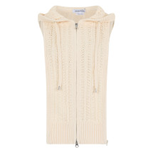 Cardigan without sleeves
